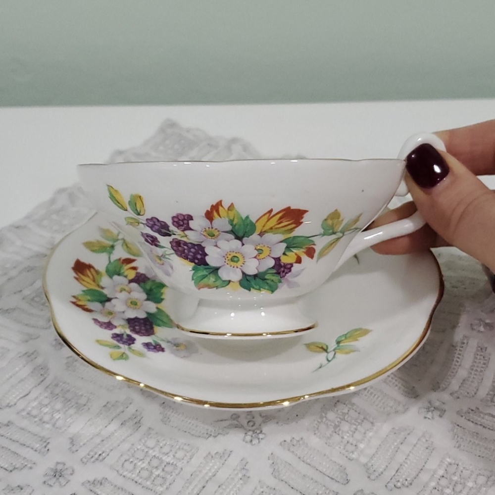 Vintage Tea Cup and Saucer Set, Made in England